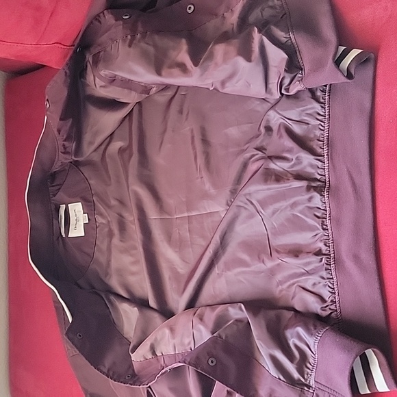 Goodfellow & Co. Maroon bomber jacket size L women's - Picture 10 of 11